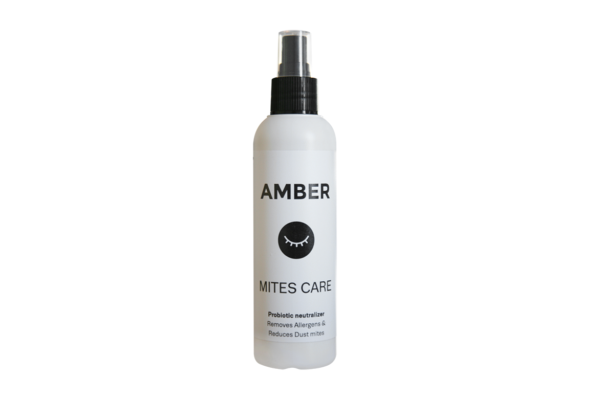 Amber anti-mites spray for mattresses and textile